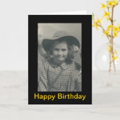 Carte Joyeux anniversaire (Fleur jaune)