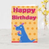 Carte joyeux anniversaire (Fleur jaune)