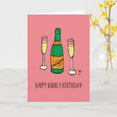 Carte Joyeux anniversaire (Fleur jaune)