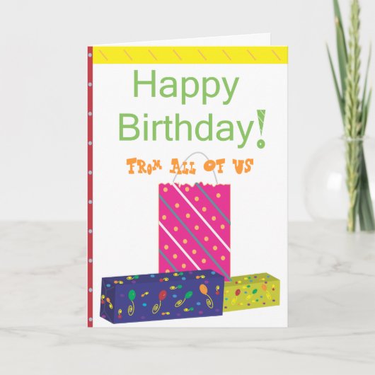 Carte Joyeux anniversaire (Devant)