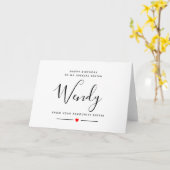 Carte Joyeux anniversaire (Fleur jaune)