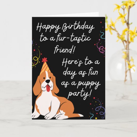 Carte Joyeux anniversaire (Fleur jaune)