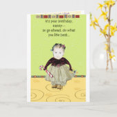 Carte Joyeux anniversaire (Fleur jaune)