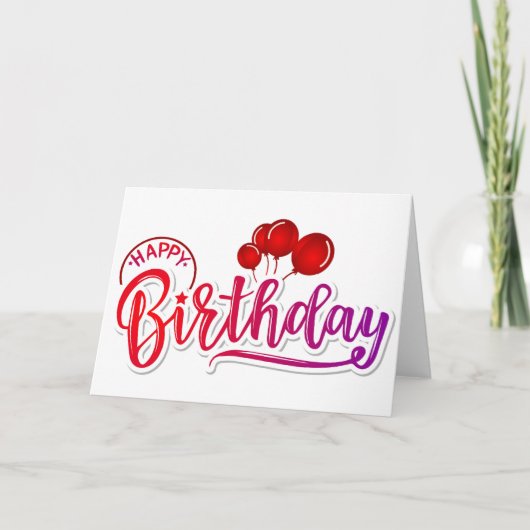 Carte Joyeux anniversaire (Devant)