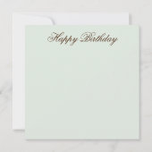 Carte Joyeux anniversaire (Dos)