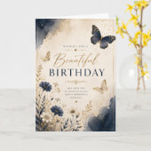 Carte Joyeux Anniversaire ! (Fleur jaune)
