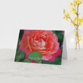 Carte Joyeux anniversaire (Fleur jaune)