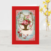 Carte Joyeux anniversaire (Fleur jaune)