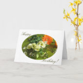 Carte Joyeux anniversaire ! (Fleur jaune)