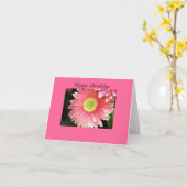 Carte joyeux anniversaire (Fleur jaune)