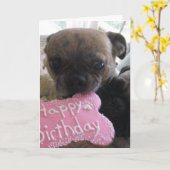 Carte Joyeux anniversaire (Fleur jaune)