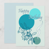 Carte Joyeux anniversaire (Devant / Derrière)