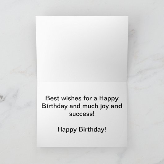 Carte Joyeux anniversaire (Intérieur)