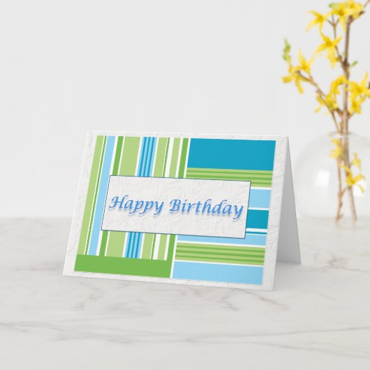 Carte Joyeux anniversaire (Fleur jaune)