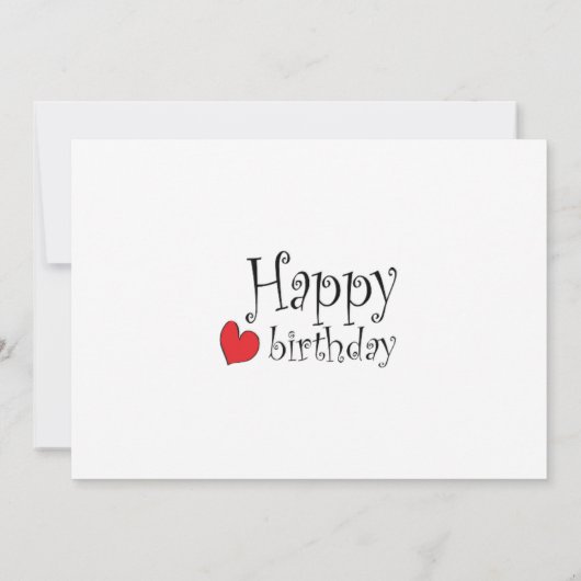 Carte Joyeux anniversaire (Dos)
