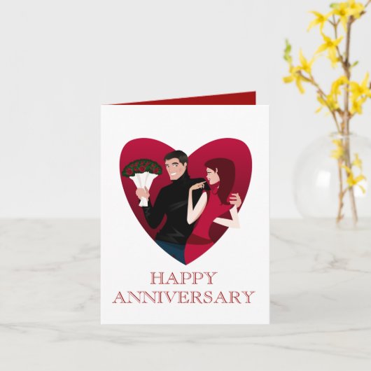 CARTE JOYEUX ANNIVERSAIRE (Fleur jaune)