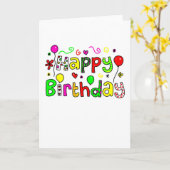 Carte Joyeux anniversaire (Fleur jaune)