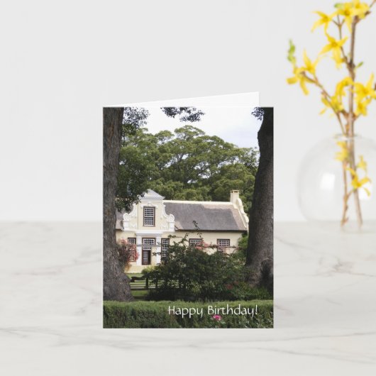 Carte Joyeux anniversaire ! (Fleur jaune)