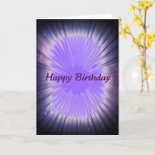 Carte Joyeux anniversaire (Fleur jaune)