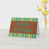 Carte Joyeux anniversaire (Fleur jaune)