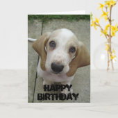 Carte Joyeux anniversaire (Fleur jaune)
