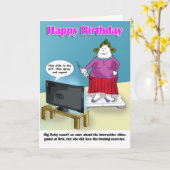 Carte Joyeux anniversaire (Fleur jaune)