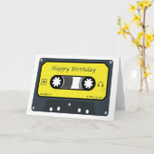 Carte Joyeux anniversaire (Fleur jaune)