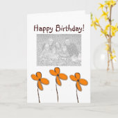 Carte Joyeux anniversaire ! (Fleur jaune)