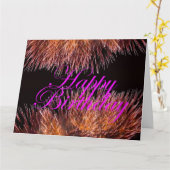 Carte Joyeux anniversaire (Fleur jaune)