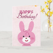 Carte Joyeux Anniversaire (Fleur jaune)