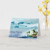 Carte Joyeux anniversaire ! ! (Fleur jaune)