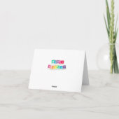 Carte Joyeux anniversaire (Dos)