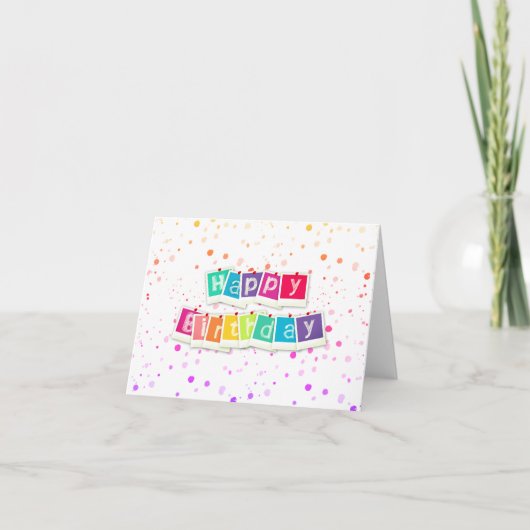 Carte Joyeux anniversaire (Devant)