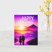 Carte Joyeux anniversaire (Fleur jaune)