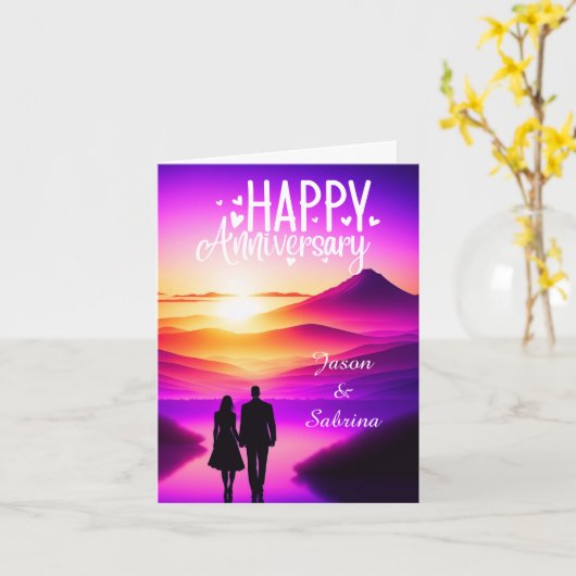 Carte Joyeux anniversaire (Fleur jaune)