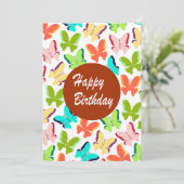 Carte Joyeux anniversaire (Debout devant)
