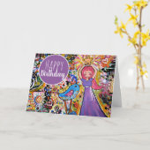 Carte Joyeux anniversaire ! (Fleur jaune)