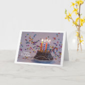 Carte Joyeux Anniversaire (Fleur jaune)