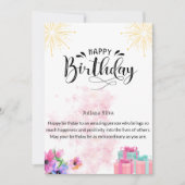 Carte Joyeux Anniversaire (Devant)