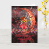 Carte Joyeux anniversaire (Fleur jaune)