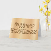 Carte Joyeux anniversaire (Fleur jaune)
