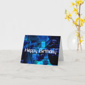 Carte Joyeux anniversaire (Fleur jaune)