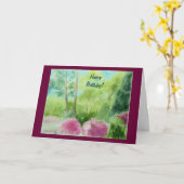 Carte Joyeux anniversaire ! (Fleur jaune)