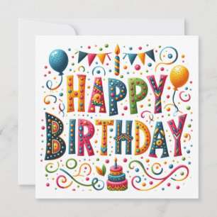 Carte Joyeux Anniversaire