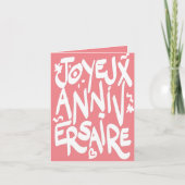 Carte Joyeux anniversaire (Devant)
