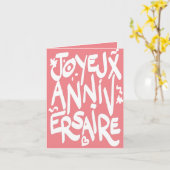 Carte Joyeux anniversaire (Fleur jaune)