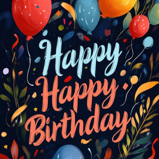 Carte Joyeux Anniversaire