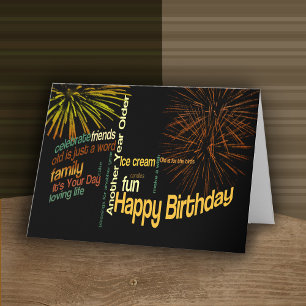Carte Joyeux anniversaire