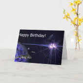 Carte Joyeux anniversaire (Fleur jaune)