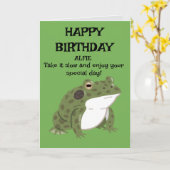 CARTE JOYEUX ANNIVERSAIRE (Fleur jaune)